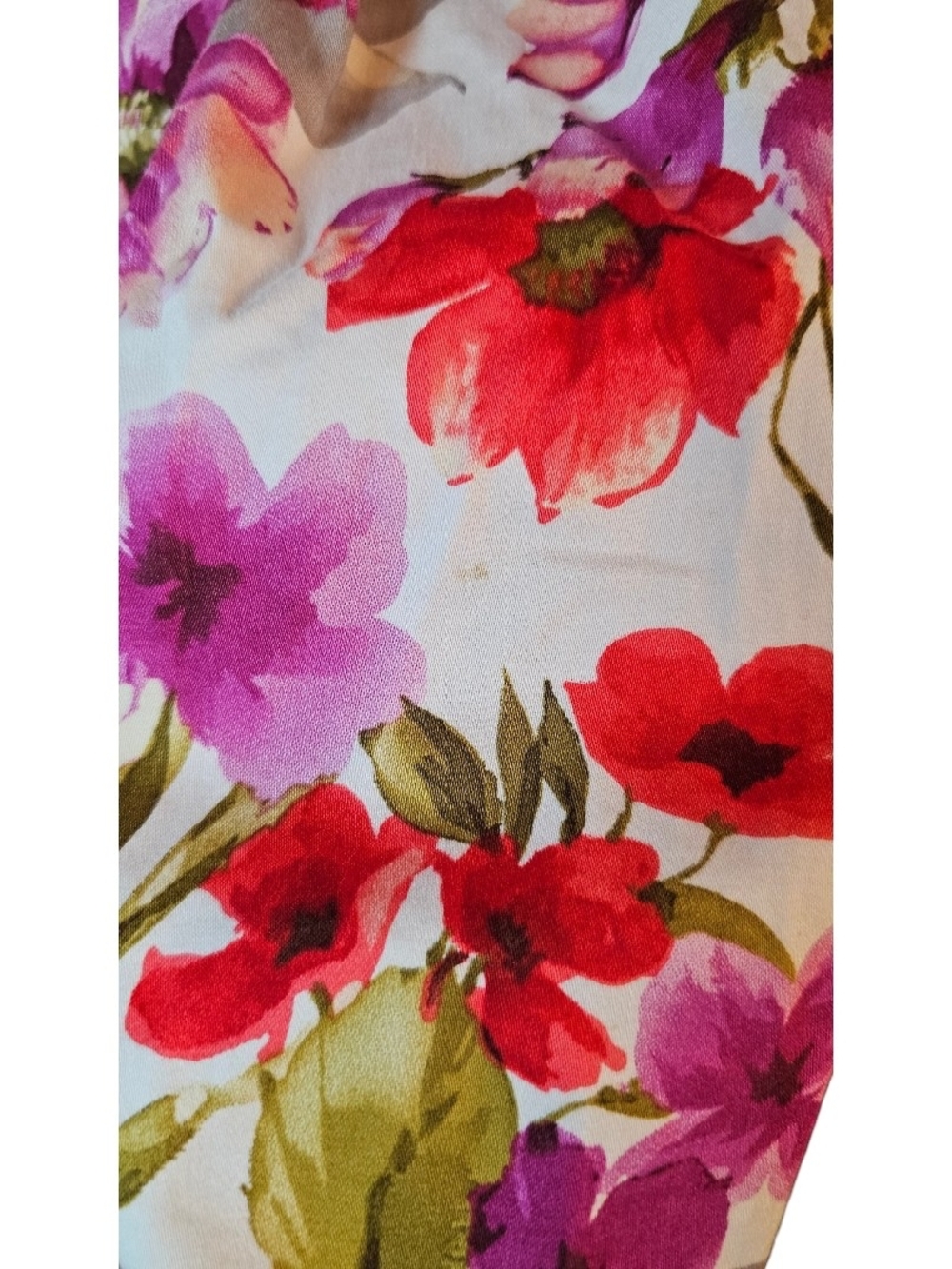 Sandra Darren Floral Fit & Flare Dress Size 6 Pink Floral Pockets - Picture 5 of 8
